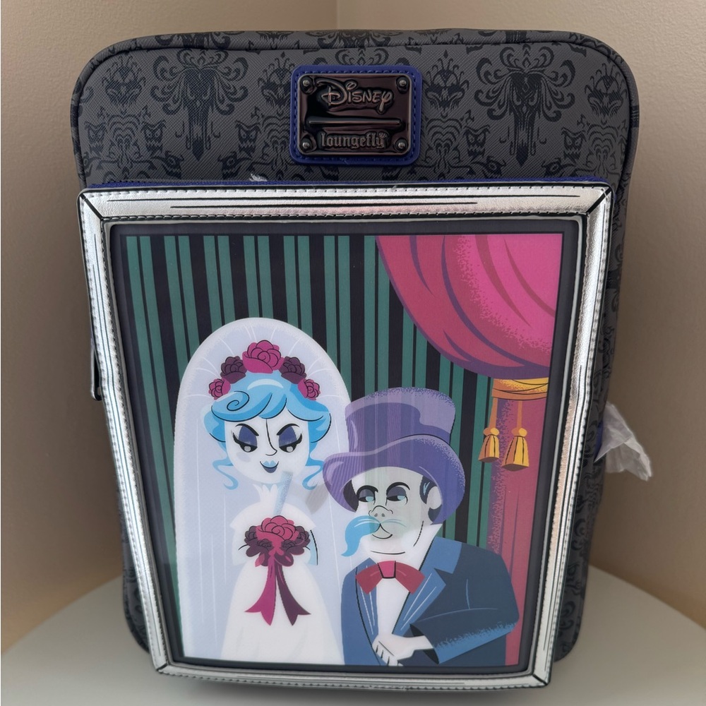 Loungefly Disney Haunted Mansion Widow Bride Lenticular Mini Backpack